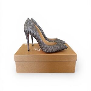 Christian Louboutin Pigalle Follies 100 Glitter Diamanté heels